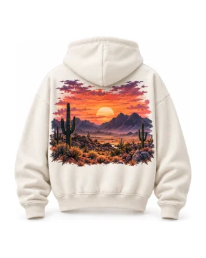 Graphic Hoodie — Desert Sunset