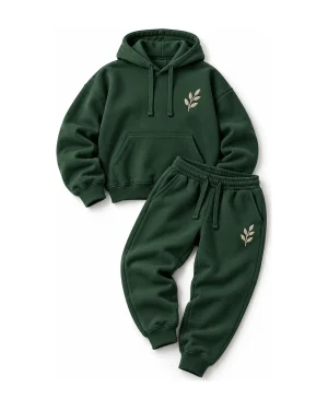 Tracksuit — Forest Green, Embroidered