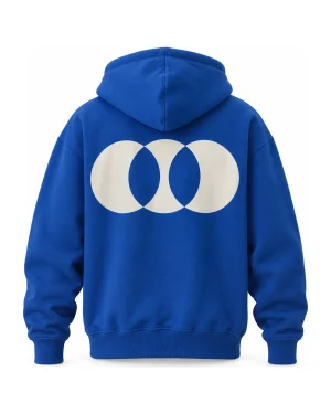 Heavyweight Hoodie — Royal Blue, Back Print